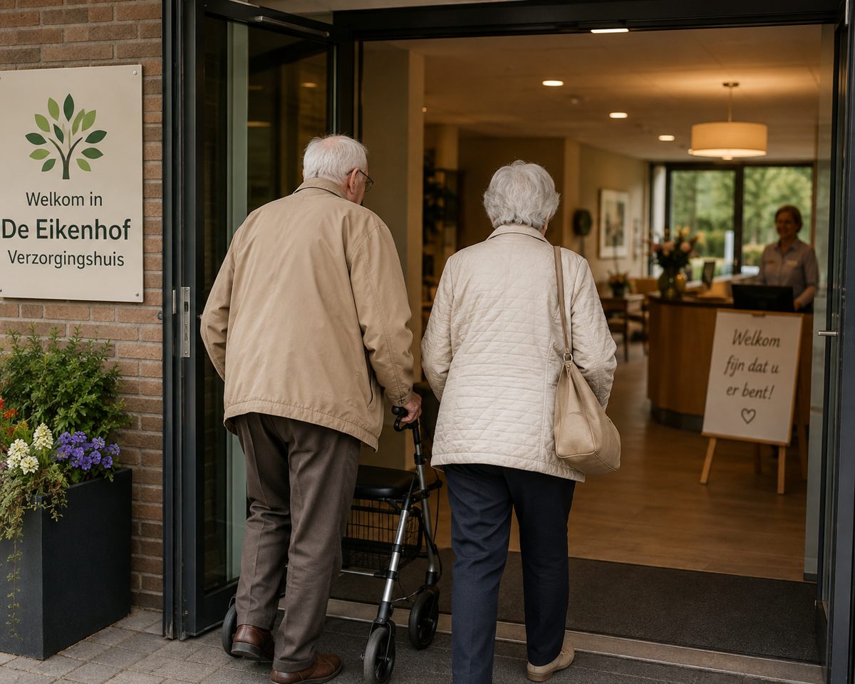 Simon en Greta bij hun nieuwe woonplek